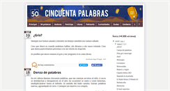 Desktop Screenshot of cincuentapalabras.com