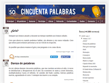Tablet Screenshot of cincuentapalabras.com